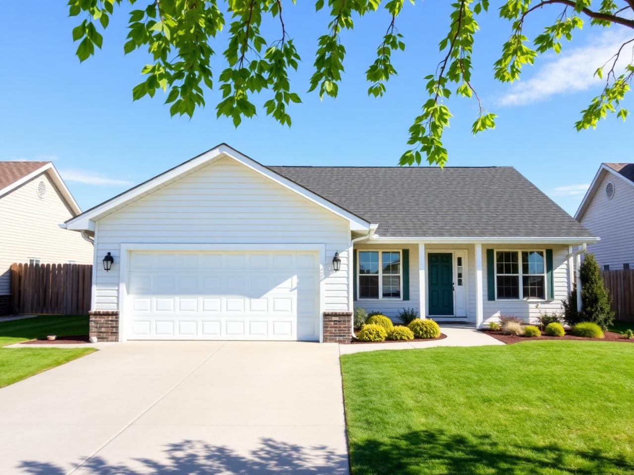 Well-maintained Idaho home with a clean asphalt shingle roof